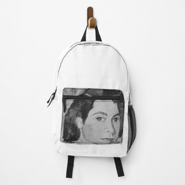 Item preview, HRH Queen Elizabeth II the Steadfast B&W watercolor portrait 1945 designed and sold by drp24.
