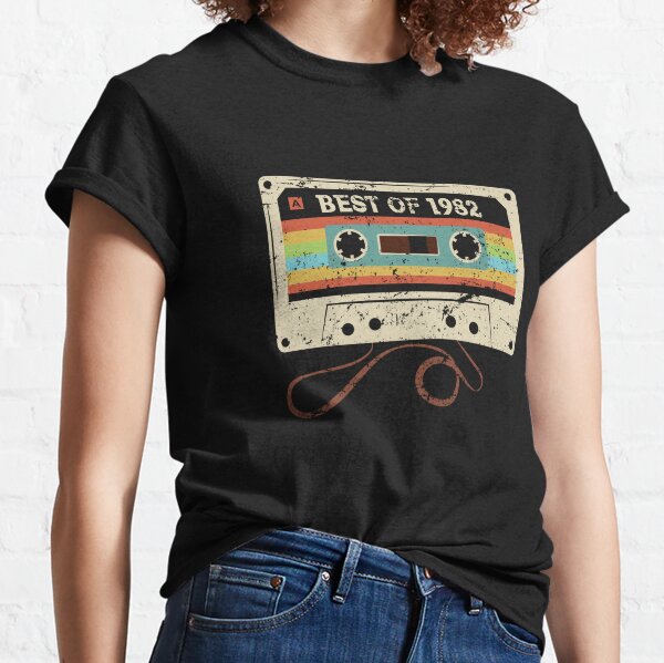 Best of 1982 40 Year Old Funny Vintage Cassette T-Shirt 40th Birthday Gift for Men Women Classic T-Shirt