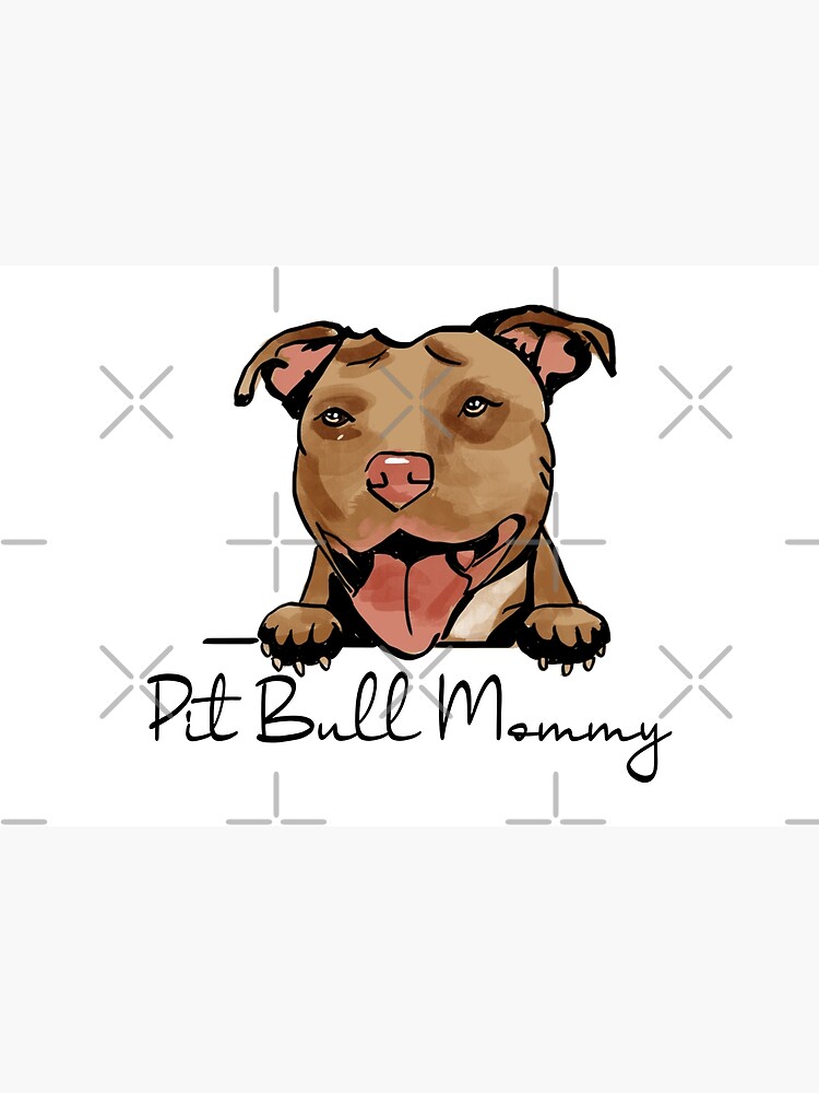 Rescue Pitbull Dog Paw Mama Love Pit Bull Cute Mom Jigsaw Puzzle