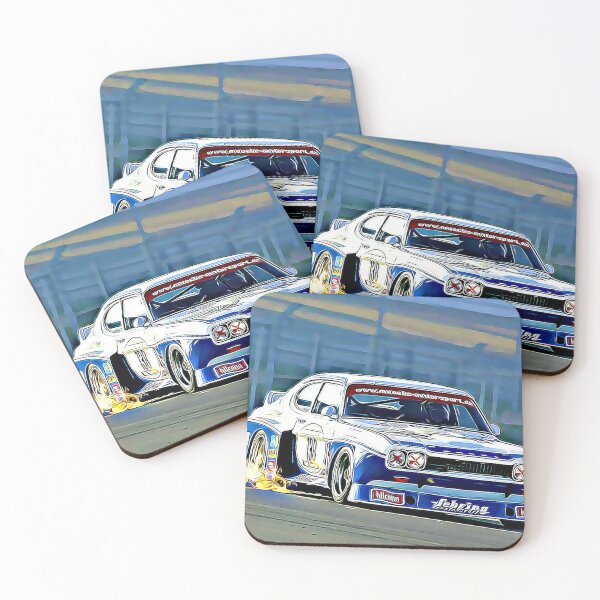 Item preview, IMSA Ford Capri Art Print – Vintage Turbo Race Car, Classic Motorsport Poster, Group 5 Racing Art designed and sold by Road To Track.