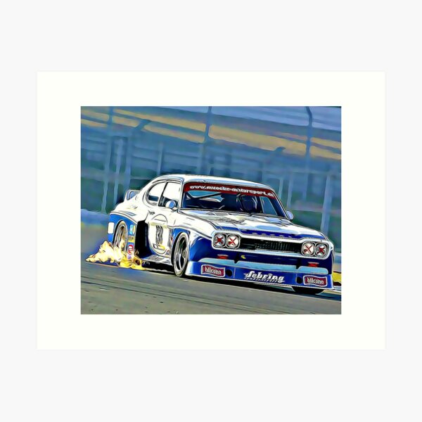 Item preview, IMSA Ford Capri Art Print designed and sold by Road To Track.