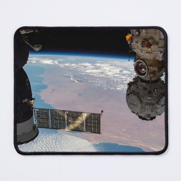 Item preview, The Soyuz MS-19 crew ship and the Nauka and Prichal modules, shot from ISS (International Space Station) designed and sold by Raureif.