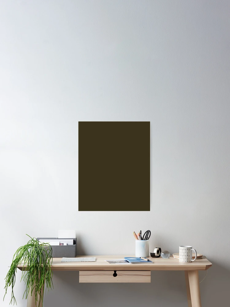 Aperçu 2 sur 3. Poster avec l'œuvre Pullman Green Plain color créée et vendue par SolidColor.