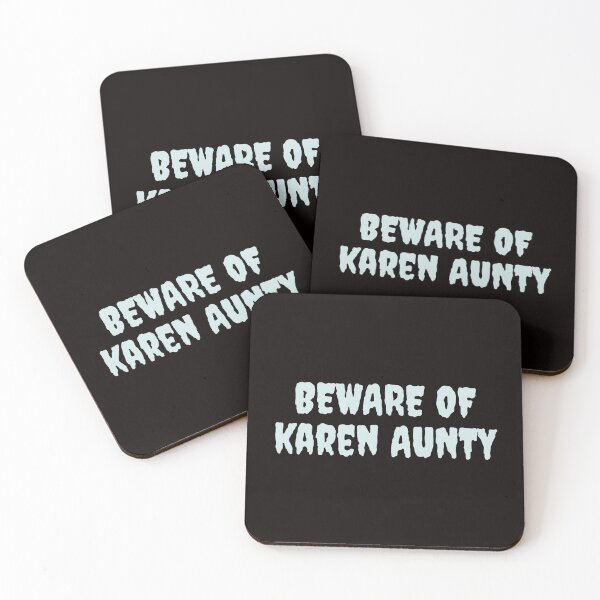 Item preview, BEWARE OF KAREN AUNTY designed and sold by BrownGirlMantra.