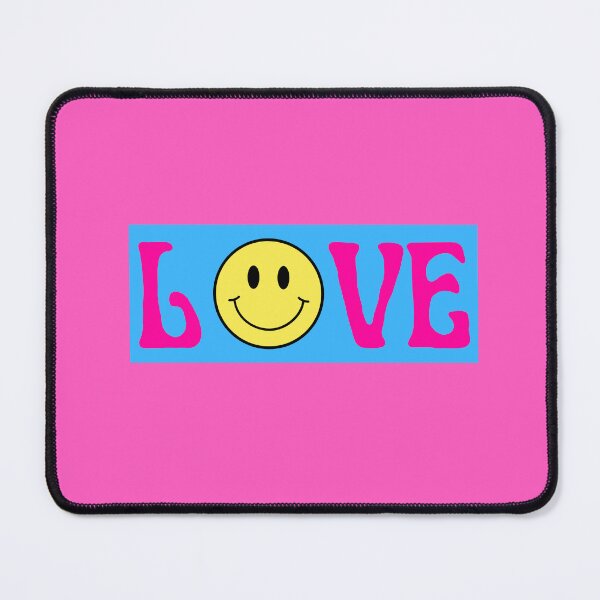 Item preview, Love smiley in pink, blue and yellow designed and sold by SUUSCK ★.