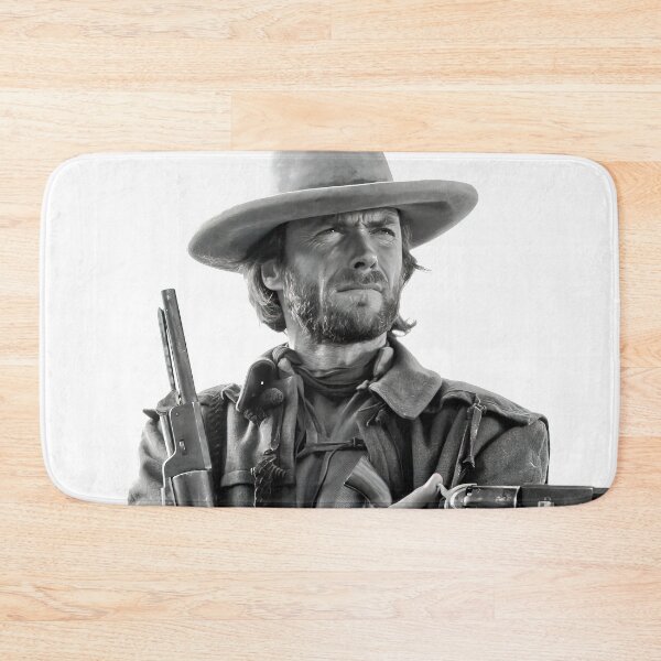 Item preview, Clint Eastwood, Black and White, Vintage Cowboy Wall art designed and sold by modernretro.