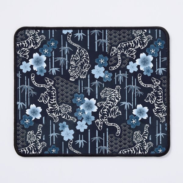 Item preview, Chinese tigers navy blue designed and sold by adenaJ.