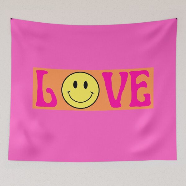 Item preview, Copy of Love smiley in pink, blue and yellow designed and sold by SUUSCK ★.