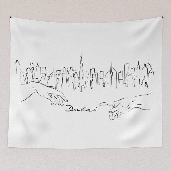 Item preview, Dubai line art designed and sold by Creatory.studio.