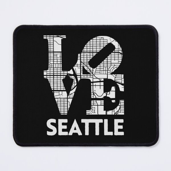 Item preview, Love Seattle City Map From Seattle 206 designed and sold by pixeljamz.