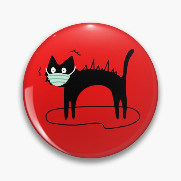 Item preview, Scared Masked Cat designed and sold by ChicLilyShop.