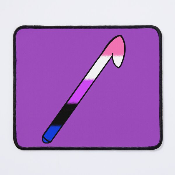 Item preview, Gender fluid Crochet hook designed and sold by Chaotic-Crochet.