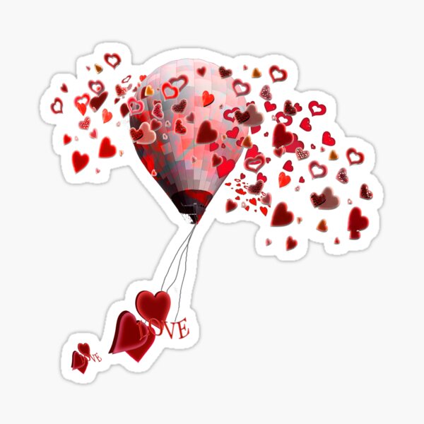 Love Balloon Sticker