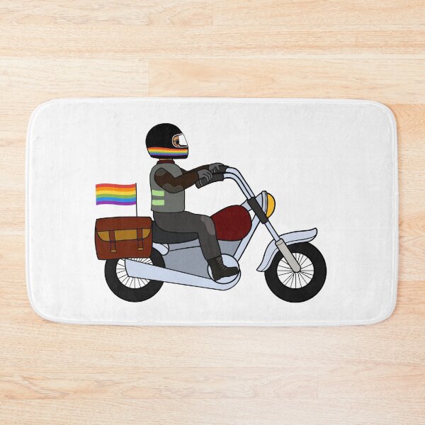 Item preview, Gay pride rainbow ride motorcycle freedom designed and sold by Nalidsa Sukprasert.