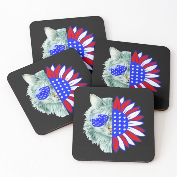 Item preview, American Cat Sunflower designed and sold by Dbanksdesign.