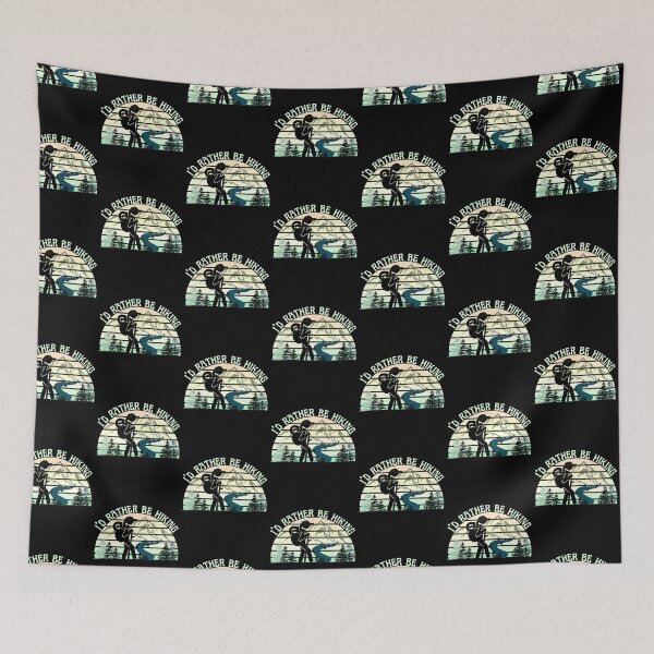 Item preview, Id Rather Be  Hiking -Girl Hiking designed and sold by Rally-Girl.