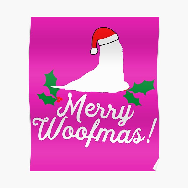 " Maltese Christmas " Poster by AlwaysAwesome Redbubble