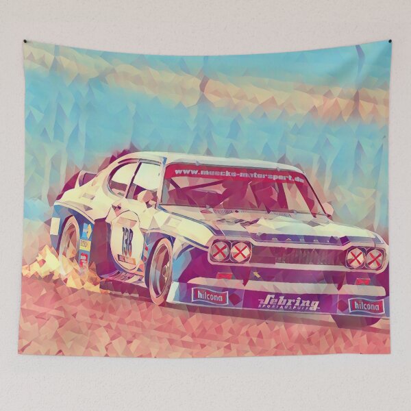 Item preview, IMSA Ford Capri Art Print – Vintage Turbo Race Car, Classic Motorsport Poster, Group 5 Racing Art designed and sold by Road To Track.