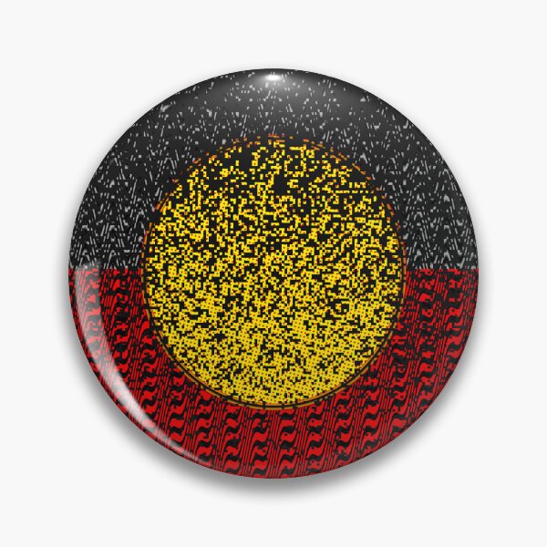 Item preview,  AMAZING  AUSTRALIAN ABORIGINAL FLAG  ART EXPRESSION WITH DOTS AND WAVES-16. designed and sold by Ralek.