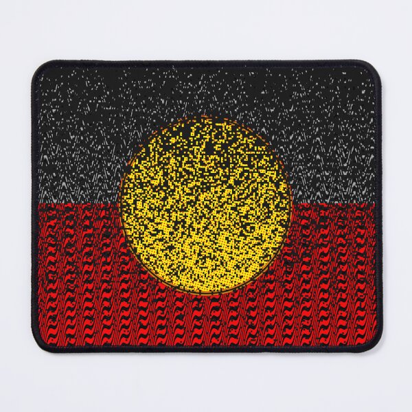 Item preview, AMAZING AUSTRALIAN ABORIGINAL FLAG ART EXPRESSION WITH DOTS AND WAVES-16. designed and sold by Ralek.