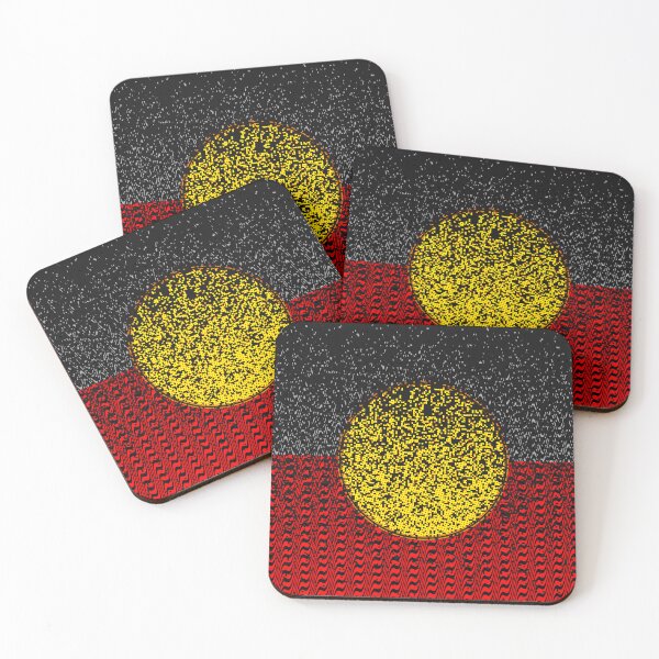 Item preview,  AMAZING  AUSTRALIAN ABORIGINAL FLAG  ART EXPRESSION WITH DOTS AND WAVES-16. designed and sold by Ralek.