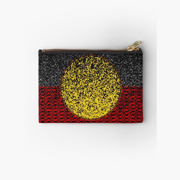 Item preview, AMAZING AUSTRALIAN ABORIGINAL FLAG ART EXPRESSION WITH DOTS AND WAVES-16. designed and sold by Ralek.