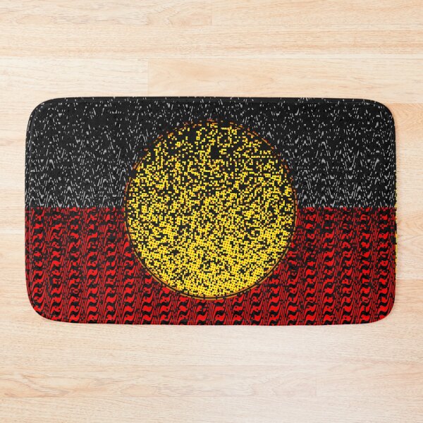 Item preview,  AMAZING  AUSTRALIAN ABORIGINAL FLAG  ART EXPRESSION WITH DOTS AND WAVES-16. designed and sold by Ralek.