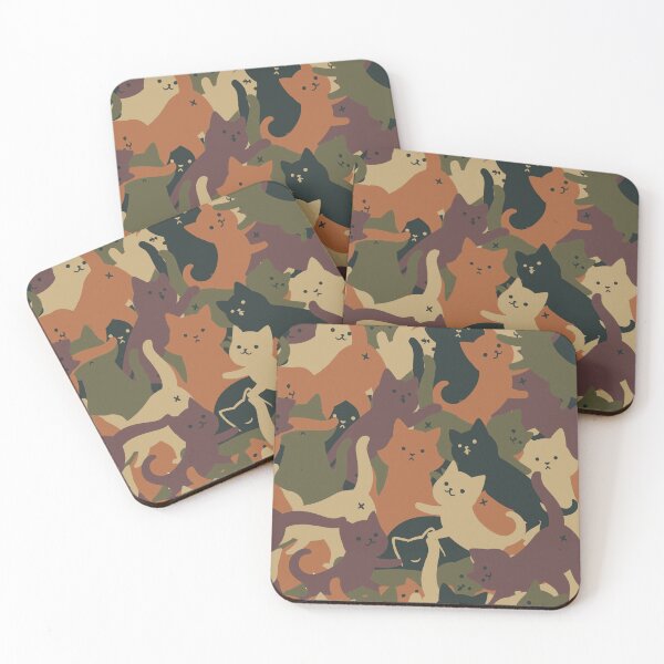 Item preview, Camouflage Cat Orange Army by Tobe Fonseca designed and sold by Tobe Fonseca®.