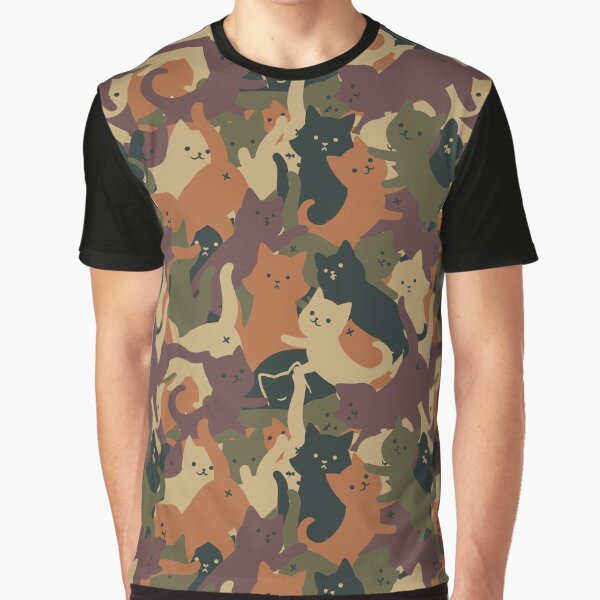 Aperçu de l'œuvre Camouflage Chat Orange Armée par Tobe Fonseca créée et vendue par Tobe Fonseca®.
