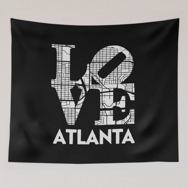 Item preview, Love Atlanta City Map From ATL 404 designed and sold by pixeljamz.