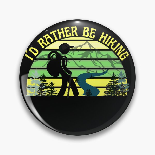 Item preview, Id Rather Be  Hiking -Guy Hiking designed and sold by Rally-Girl.