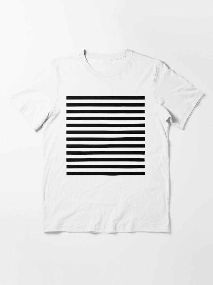 Small BLACK and WHITE Horizontal STRIPES