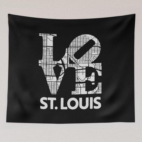 Item preview, Love St. Louis City Map From STL 314 designed and sold by pixeljamz.