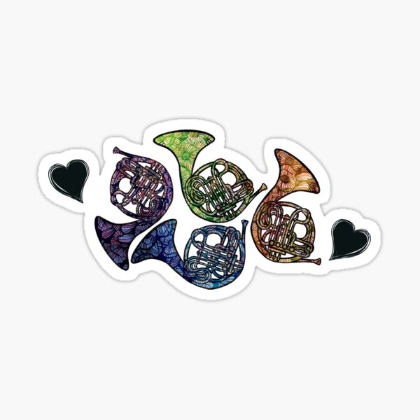 Artikel-Vorschau von French Horn Love, designt und verkauft von Boog Monst .