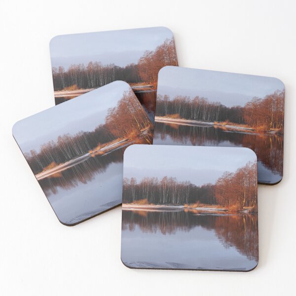 Item preview, winter landscape by the water golden hour designed and sold by mrivserg.