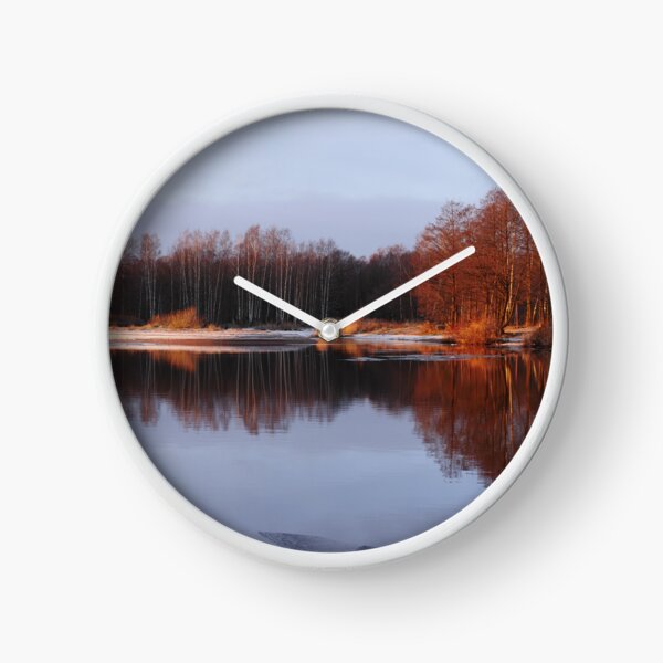 Item preview, winter landscape by the water golden hour designed and sold by mrivserg.