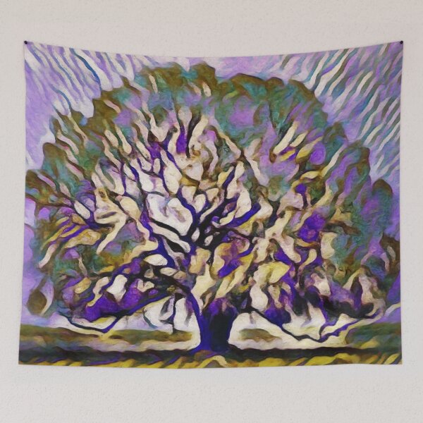 Item preview, Lonely Tree Inspired By Nature Impressive Abstract Painting designed and sold by funpix-shop.