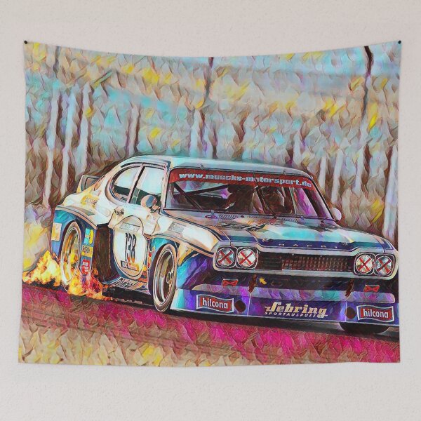 Item preview, IMSA Ford Capri Art Print – Vintage Turbo Race Car, Classic Motorsport Poster, Group 5 Racing Art designed and sold by Road To Track.