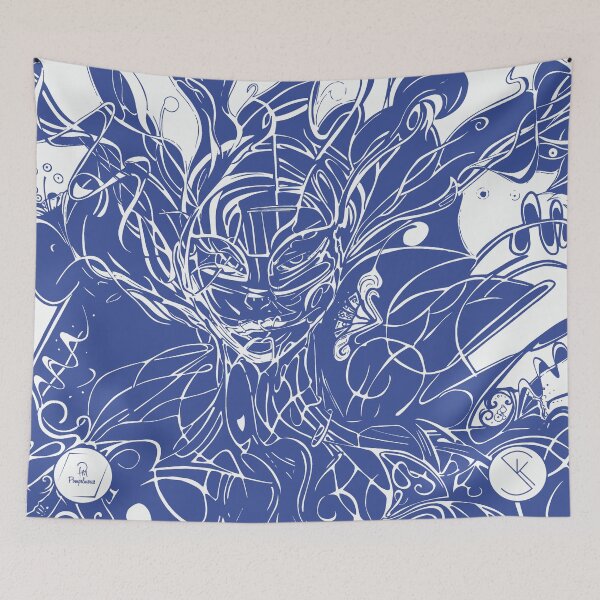 Item preview, Copy of Motif LINE theme "Dark Art Sister Incarnadin" on Rouge De Bourgogne designed and sold by pompelmouss.