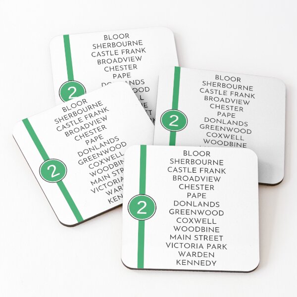 Item preview, Toronto Subway Line 2 designed and sold by MakeItLibbette.