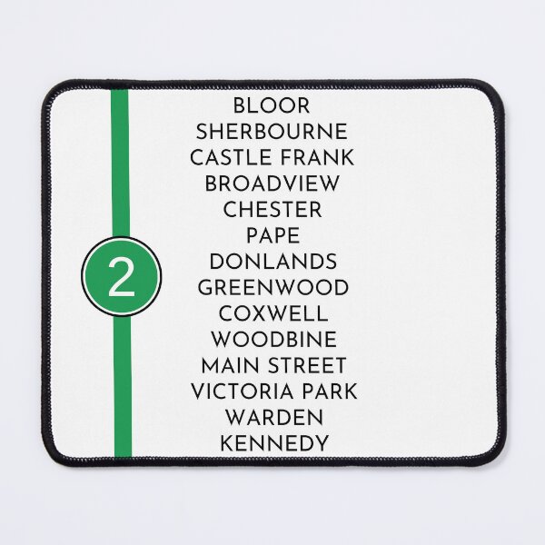 Item preview, Toronto Subway Line 2 designed and sold by MakeItLibbette.