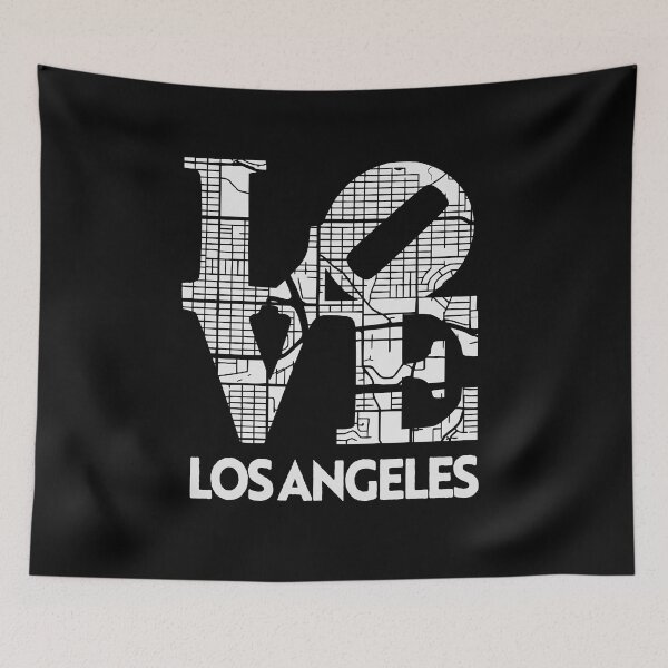 Item preview, Love Los Angeles City Map From LA 213 designed and sold by pixeljamz.
