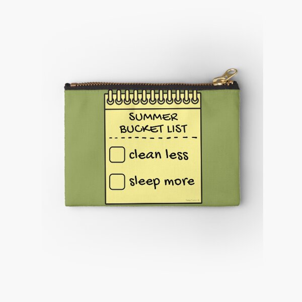 Item preview, Summer Bucket List Clean Less Sleep More Housework Cleaning designed and sold by SavvyCleaner.