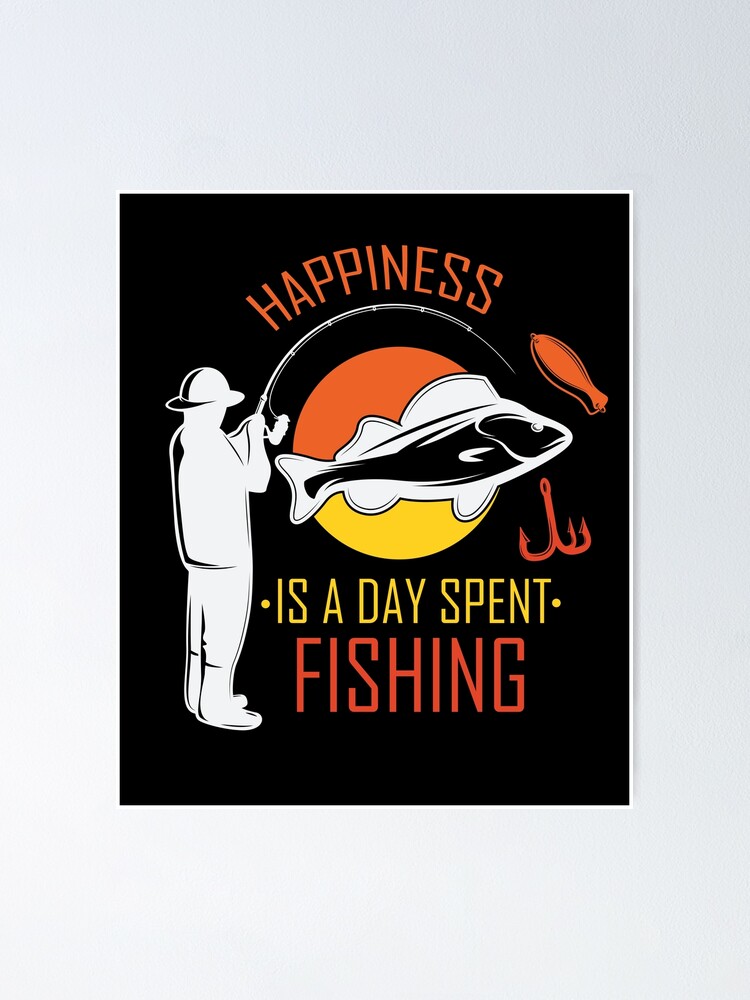 Posters Vintage Fishing Poster Old-fashioned Fisherman Inspirational Quotes  Poster Canvas Painting Posters And Prints Wall Art Pictures for Living