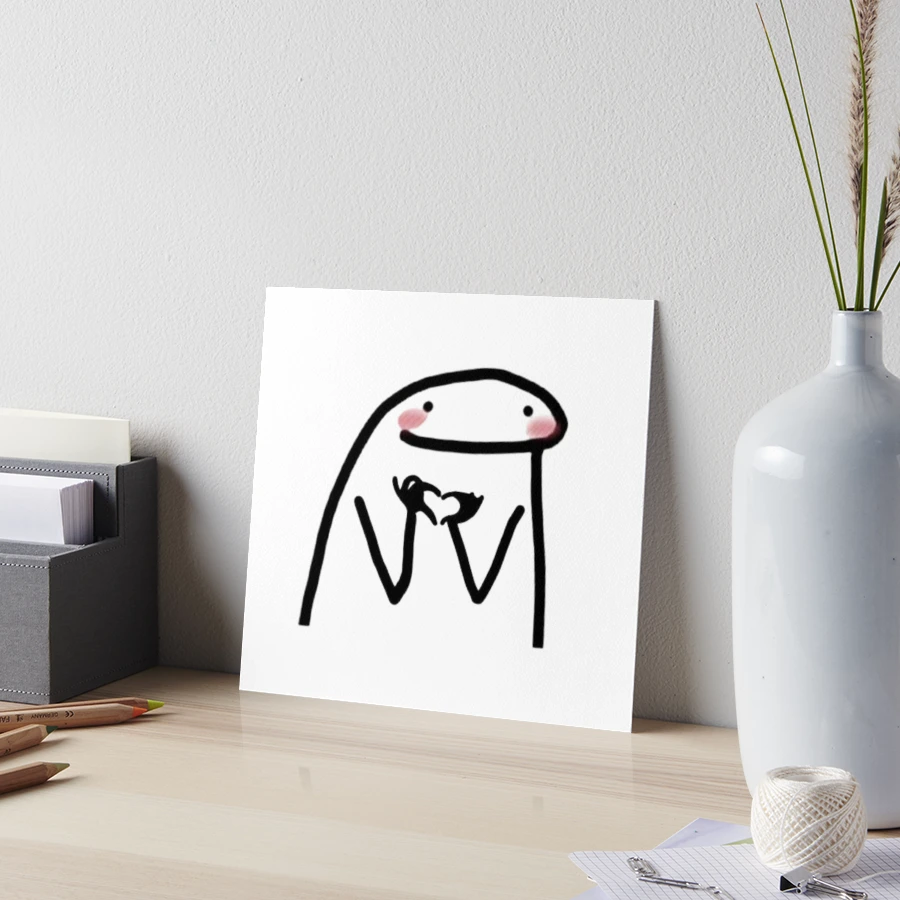 Boneco meme love | Art Board Print