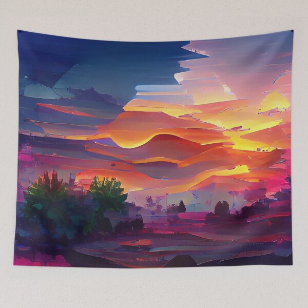 Item preview, Sunset painting designed and sold by FlyingSprinkles.