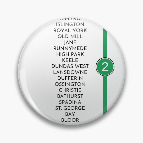 Item preview, Toronto Subway Line 2 designed and sold by MakeItLibbette.