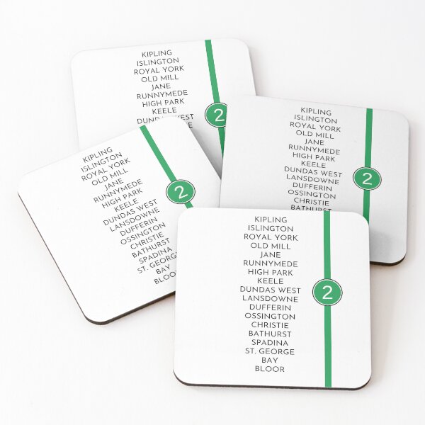 Item preview, Toronto Subway Line 2 designed and sold by MakeItLibbette.