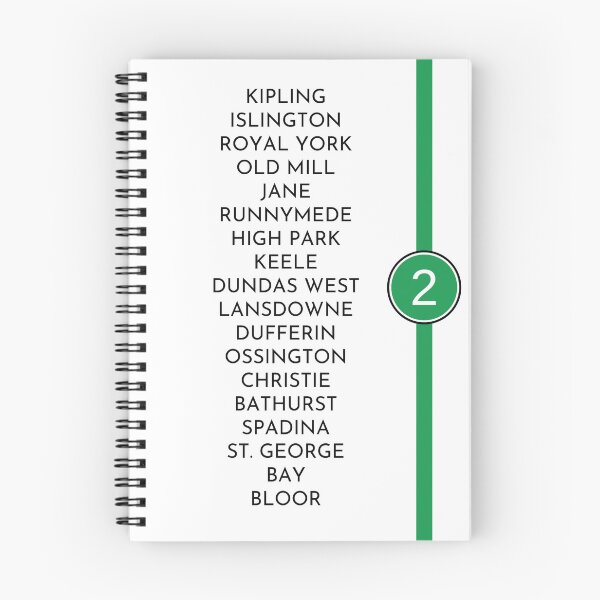 Item preview, Toronto Subway Line 2 designed and sold by MakeItLibbette.