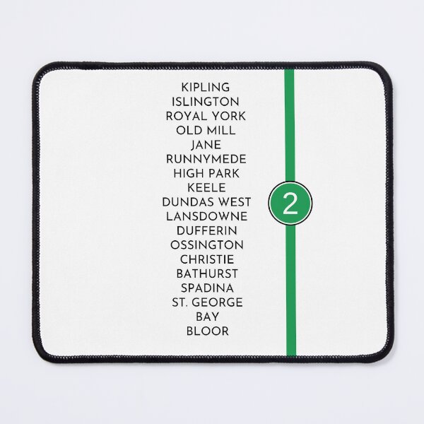 Item preview, Toronto Subway Line 2 designed and sold by MakeItLibbette.